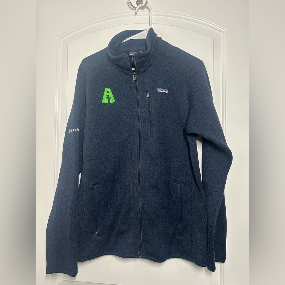 Patagonia Men's Better Sweater full-zip fleece jacket Navy size small athleisure